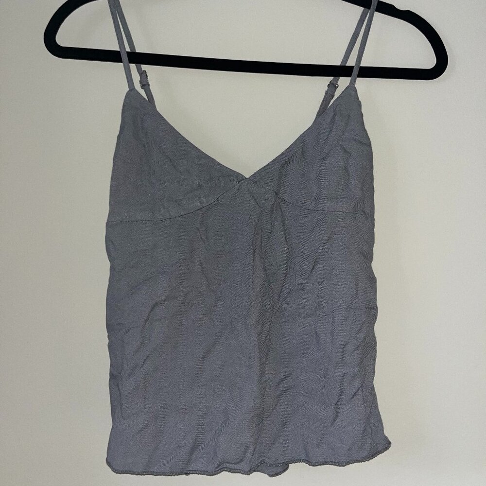 Brandy Melville Grey Flowy Tank Top